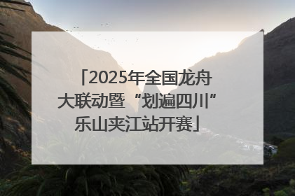 2025年全国龙舟大联动暨“划遍四川”乐山夹江站开赛