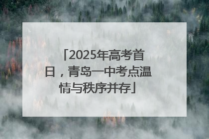 2025年高考首日，青岛一中考点温情与秩序并存