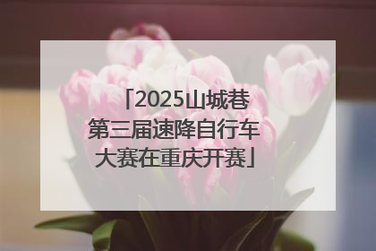 2025山城巷第三届速降自行车大赛在重庆开赛